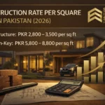 Construction rate per square feet