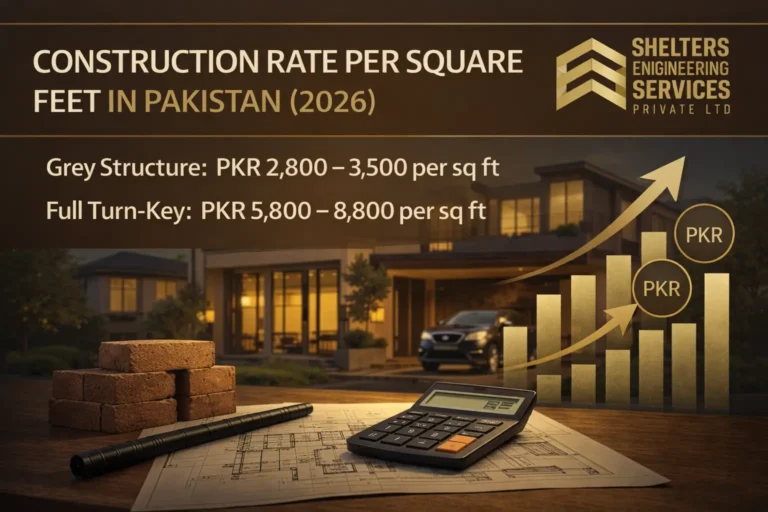 Construction rate per square feet